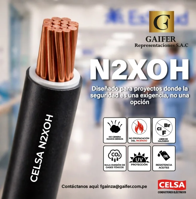 Cable CELSA N2XOH comercializado por GAIFER